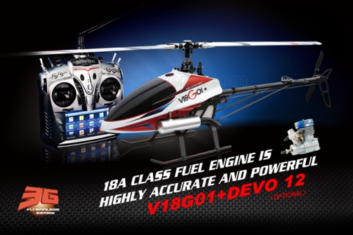 Obrázok z RC Vrtulník, spalovací NITRO WALKERA V18G0 + DEVO 12