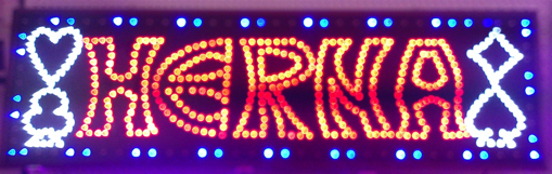 Obrázok z Svetelná LED reklama, pútač - HERŇA 22