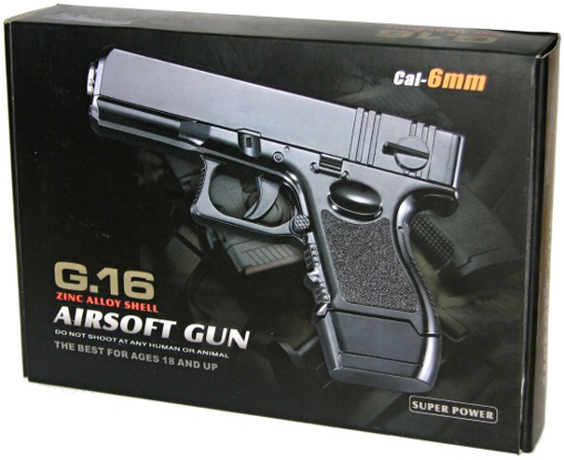 Obrázok z Kovová Glock G16 Airsoft Kuličkovka + Kuličky