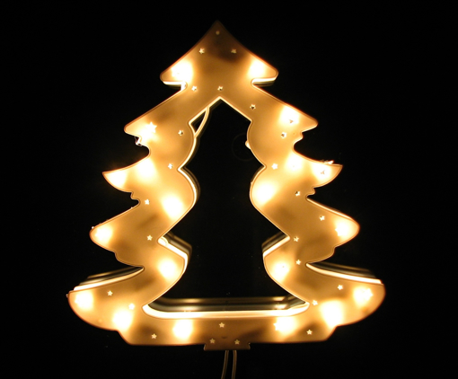 Obrázok z Vánoční osvětlení stromeček - dekorace na okno, dveře, výlohu
