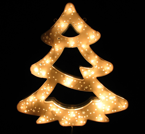 Obrázok z Vianočné LED osvetlenie strom - dekorácia na okno, dvere