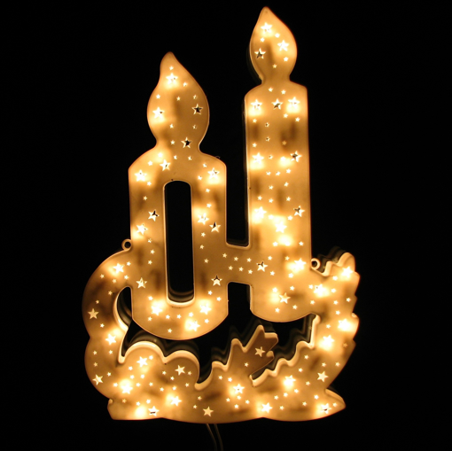 Obrázok z Vianočné LED osvetlenie sviečky - dekorácia na okno, dvere, výklad