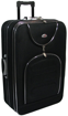 Obrázok z Veľký cestovný kufor látkový na kolieskach s integrovaným zámkom 105 l veľkosť L - 0082
