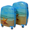 Obrázok z  Cestovné kufre sada 2 ks ABS - PC potlač pláž