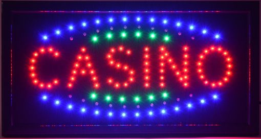 Obrázok z Svetelná LED reklama, pútač - CASINO