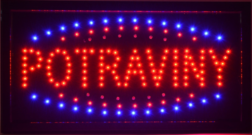 Obrázok z Světelná LED reklama, poutač - POTRAVINY