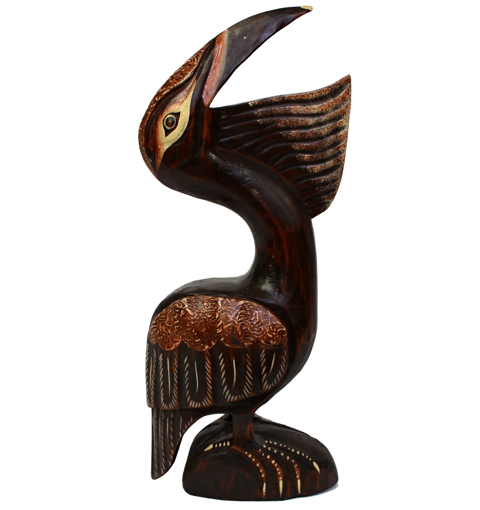 Obrázok z  Drevená soška pelikán 50cm