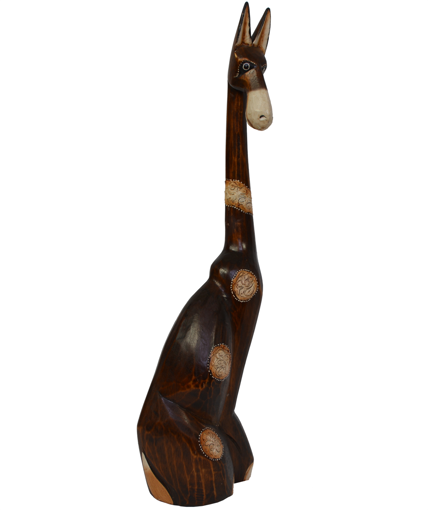Obrázok z Dřevěná soška žirafa 60cm