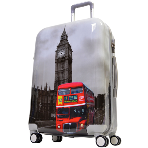 Obrázok z Cestovný kufor ABS veľ. M - PC potlač Big Ben
