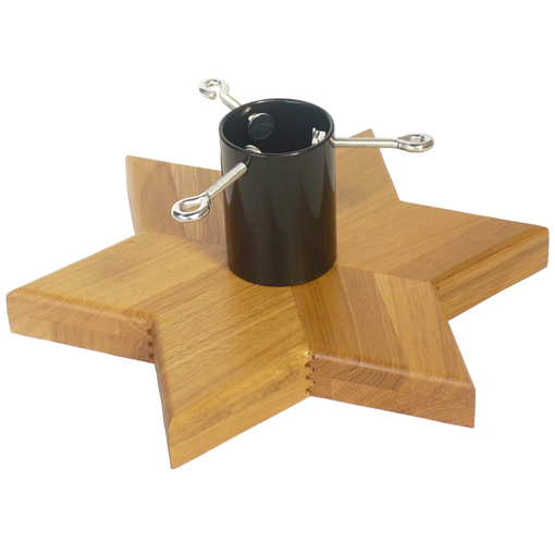 Obrázok z Stojan na vianočný strom drevený, hviezda 29x25x11 cm