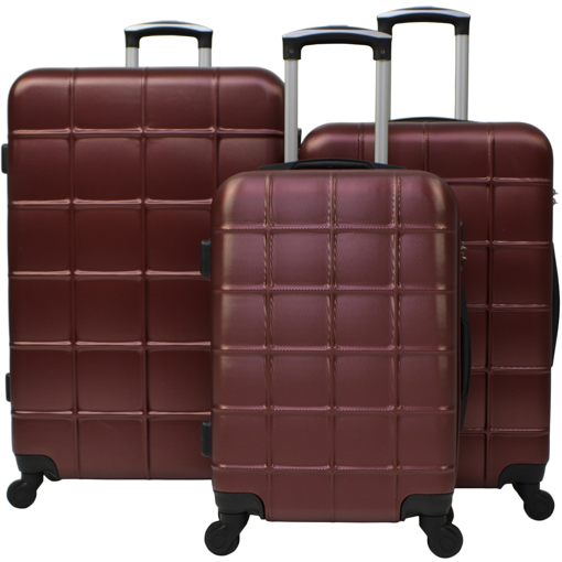 Obrázok z Škrupinové kufre 3 ks, cestovná sada na 4 kolieskach - Luxfery