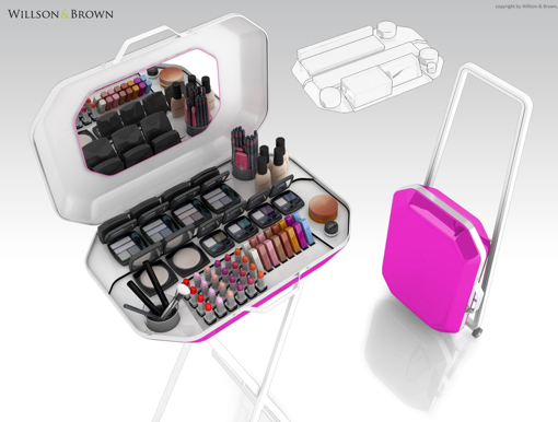 Obrázok z Multifunkčný make-up stojan/kufrík