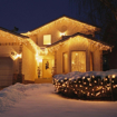 Obrázok z Vianočné osvetlenie vonkajšie, svetelné LED kvaple 630 ks/25 m