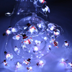 Obrázok z  Dekoratívna nano reťaz na batérie 40 LED/4 m - snehuliak