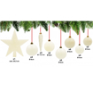 Obrázok z Sada vianočných gulí 33 ks + špica na stromček