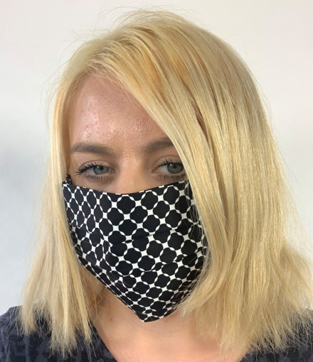 Obrázok z Výsledky překladu Bavlnená rúško s vreckom na filter - na gumičku 