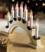 Obrázok z Vianočné osvetlenie svietnik - horiaca dekorácia za okno 5 ks