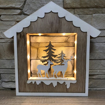 Obrázok z LED svetelná drevená dekorácia - domček