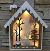 Obrázok z LED svetelná drevená dekorácia - domček