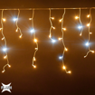 Obrázok z Vianočné osvetlenie vonkajšie, kvaple 100 LED/4,5 m s FLASH extra veľké LED diódy