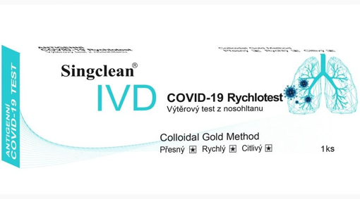 Obrázok z SINGCLEAN výtěrový rychlotest antigenní na COVID-19 koronavirus