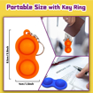 Obrázok z Pop it antistresová kľúčenka - Duo