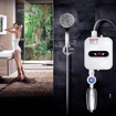 Obrázok z Elektrický prietokový ohrievač vody XCB-001 3500 W s displejom