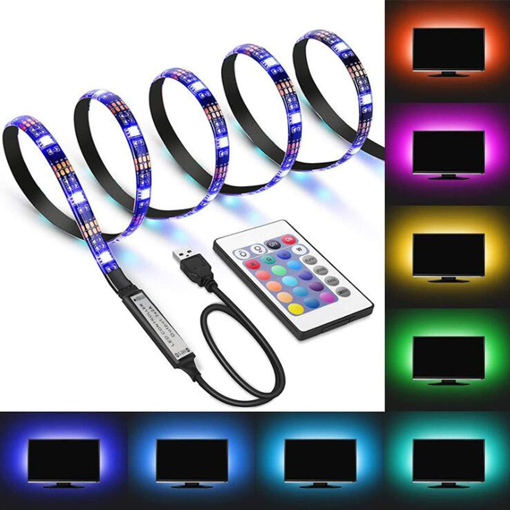 Obrázok z Chytrý RGB LED pásek, bluetooth podsvícení za televizi s úhlopříčkou do 80" a menší