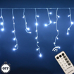 Obrázok z Vianočné osvetlenie vonkajšie, svetelné LED kvaple 750ks / 20m s časovačom a diaľkovým ovládaním
