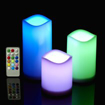 Obrázok z Kouzelné LED svíčky, set 3 ks na baterie s dálkovým ovládáním