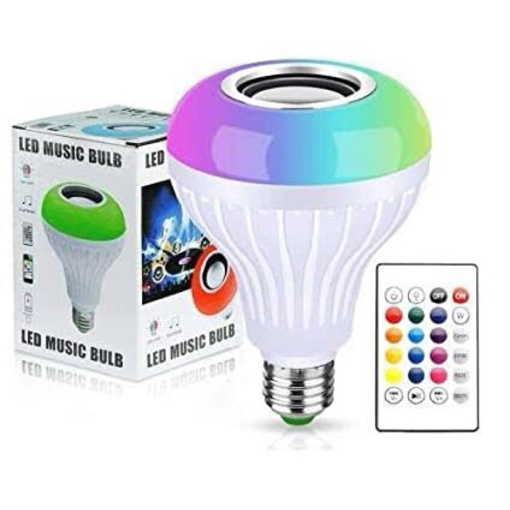 Obrázok z LED farebná RGB žiarovka s reproduktorom