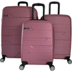 Obrázok z Škrupinová sada 3 ks cestovných kufrov LEZARA® Tech na 4 kolieskach