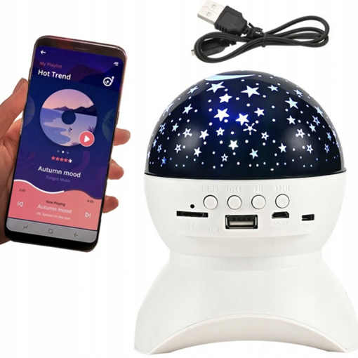 Obrázok z Bluetooth reproduktor s projektorem noční oblohy