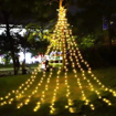 Obrázok z Vonkajší solárny LED hviezdny záves, vianočný stromček 210 cm / 200 ľad