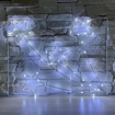 Obrázok z Vonkajšie vianočné LED NANO osvetlenie, rámček - hviezdičky 50 cm