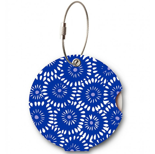 Obrázok z Visačka na batožinu guľatá Addatag - Blue batic