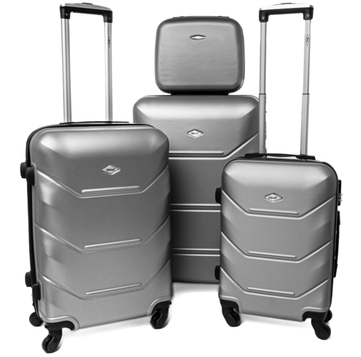 Obrázok z RGL Škrupinový kufor 4ks, veľká cestovná sada na 4 kolieskach - 720