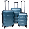 Obrázok z RGL Sada cestovných kufrov 3 ks ABS na 4 kolieskach so zámkami - S,M,XL720