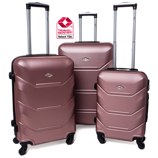 Obrázok z RGL Sada cestovných kufrov 3 ks ABS na 4 kolieskach so zámkami - S,M,XL720