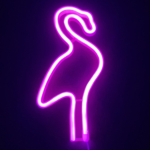 Obrázok z LED Neonové osvětlení - plameňák