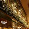 Obrázok z Vianočné osvetlenie vonkajšie, svetelné LED kvaple 210 ks/10 m s flash efektom a časovačom, čierny kábel