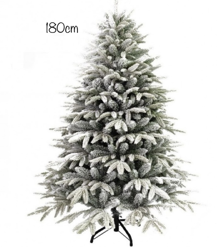 Obrázok z Umelý vianočný strom, zasnežený Sibírsky smrek Premium 180 cm + stojan