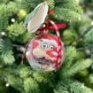 Obrázok z Vánoční ponožky v dárkové kouli s visačkou a pověšením na stromeček
