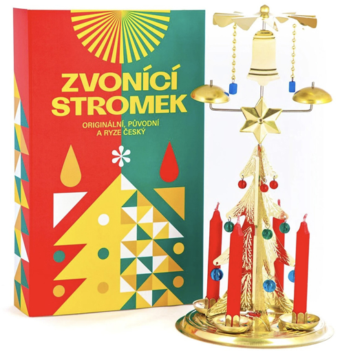 Obrázok z Anjelské zvonenie – tradičný zvoniaci stromček, obnovená česká výroba