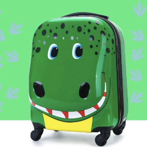Obrázok z Dětský 3D kufr na 4 kolečkách - krokodýl