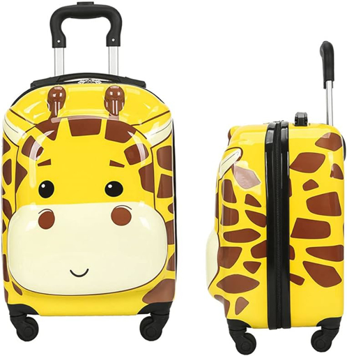 Obrázok z Dětský 3D kufr na 4 kolečkách - žirafa