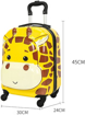 Obrázok z Dětský 3D kufr na 4 kolečkách - žirafa