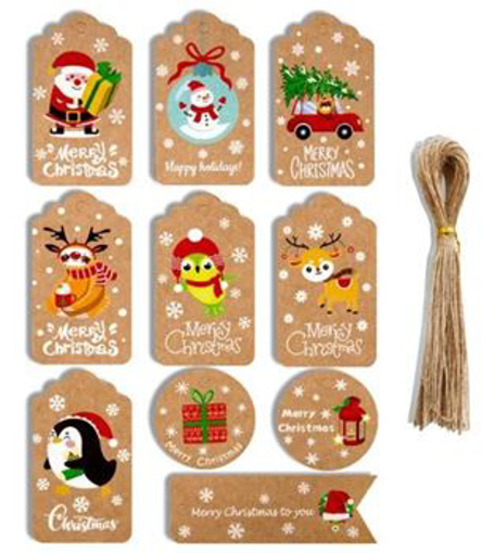 Obrázok z Vánoční jmenovky na dárky - 50 ks