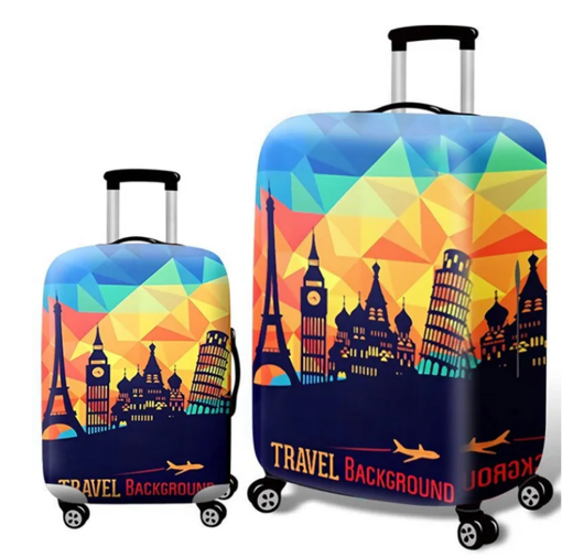 Obrázok z Ochranné puzdro na kufor Svetové pamiatky veľkosť S