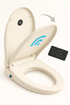 Obrázok z Japonský inteligentný bidet s diaľkovým ovládaním, vyhrievaním, sprškou, sušením, umývacou funkciou a automatickým otváraním dosky – S kratší variant